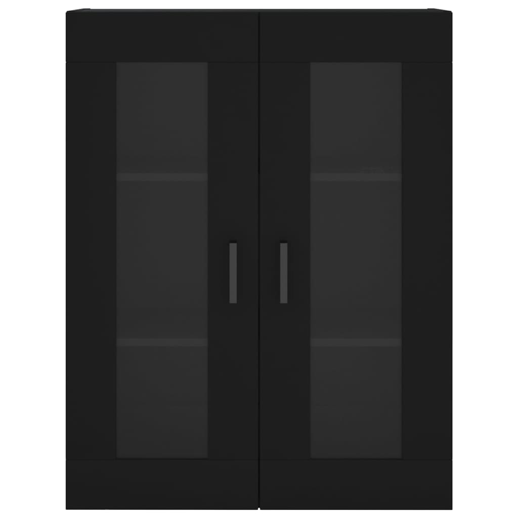 vidaXL Dulap cu montaj pe perete, negru, 69,5x34x90 cm