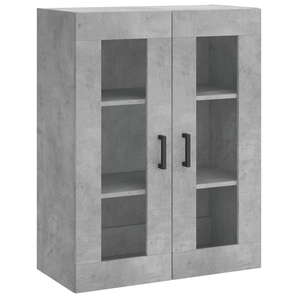 vidaXL Dulap cu montaj pe perete, gri beton, 69,5x34x90 cm vidaXL Dulap cu montaj pe perete, gri beton, 69,5x34x90 cm