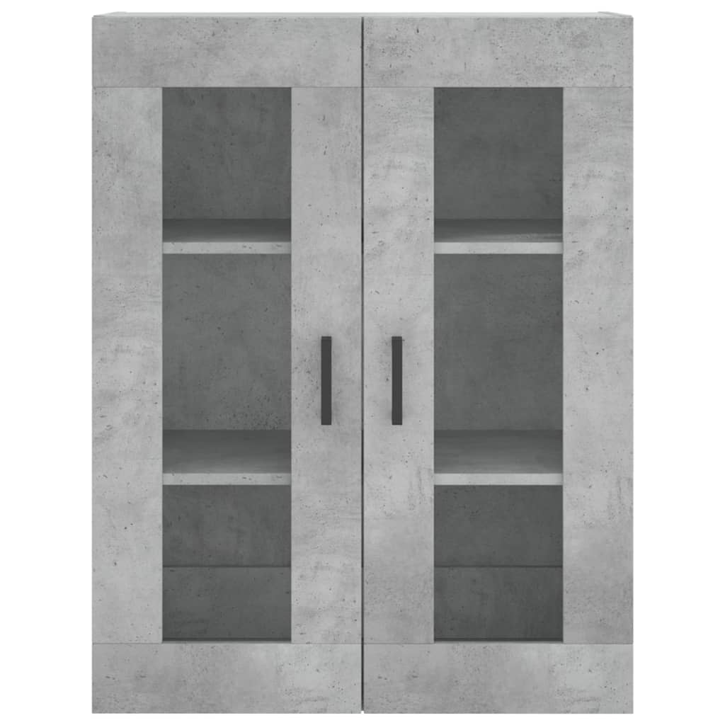 vidaXL Dulap cu montaj pe perete, gri beton, 69,5x34x90 cm vidaXL Dulap cu montaj pe perete, gri beton, 69,5x34x90 cm