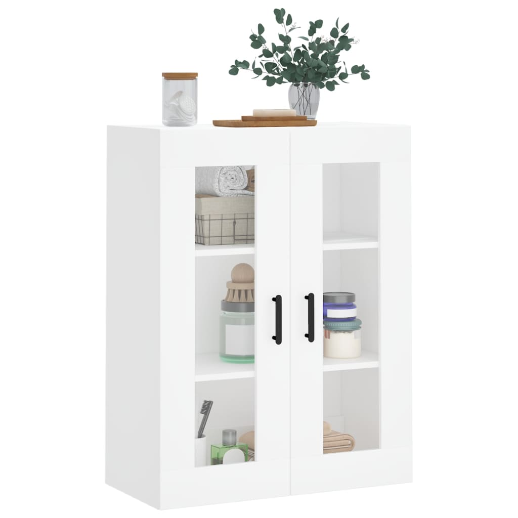 vidaXL Dulap cu montaj pe perete, alb, 69,5x34x90 cm