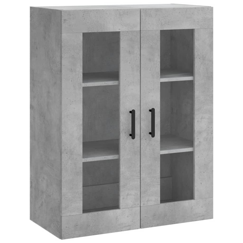 vidaXL Dulap cu montaj pe perete, gri beton, 69,5x34x90 cm vidaXL Dulap cu montaj pe perete, gri beton, 69,5x34x90 cm