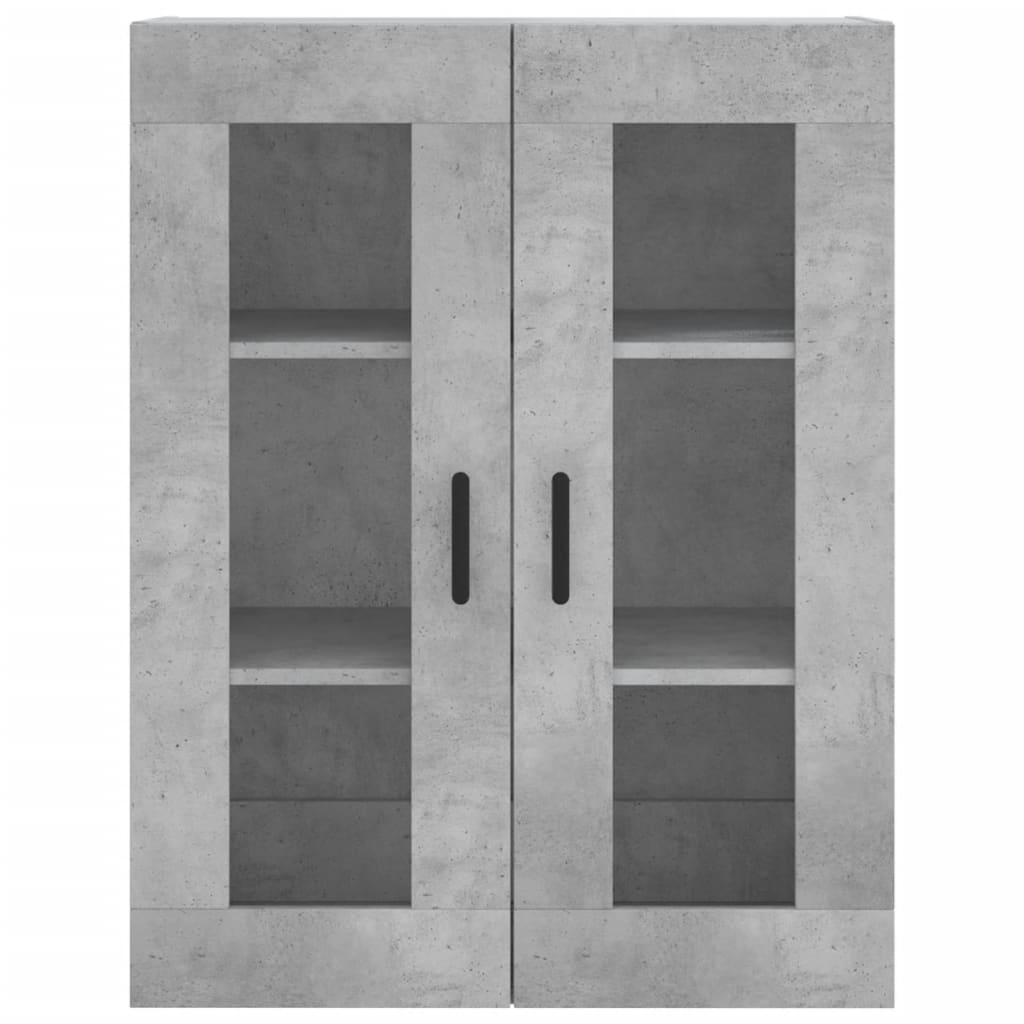 vidaXL Dulap cu montaj pe perete, gri beton, 69,5x34x90 cm vidaXL Dulap cu montaj pe perete, gri beton, 69,5x34x90 cm