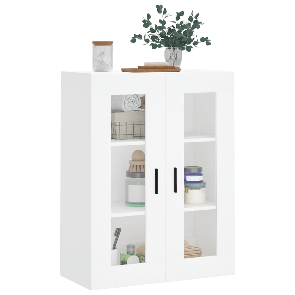 vidaXL Dulap cu montaj pe perete, alb, 69,5x34x90 cm