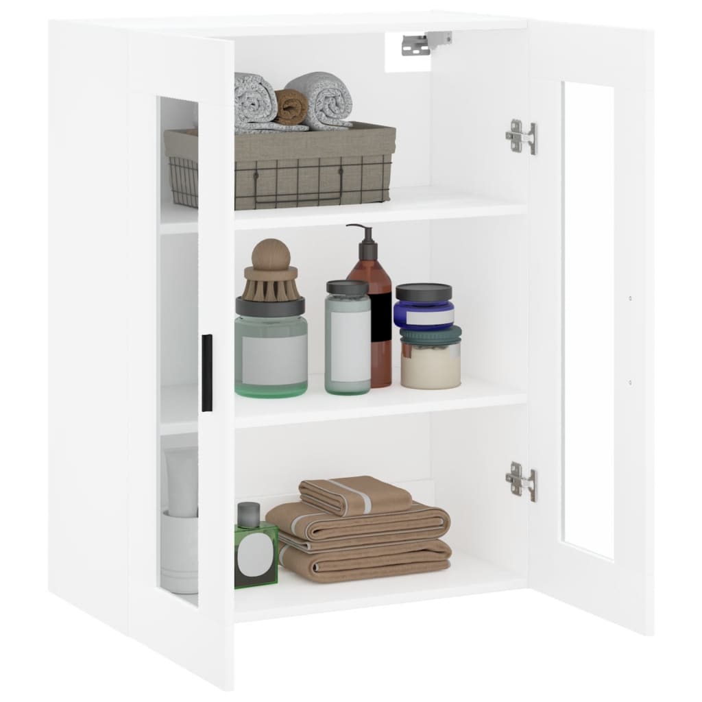 vidaXL Dulap cu montaj pe perete, alb, 69,5x34x90 cm