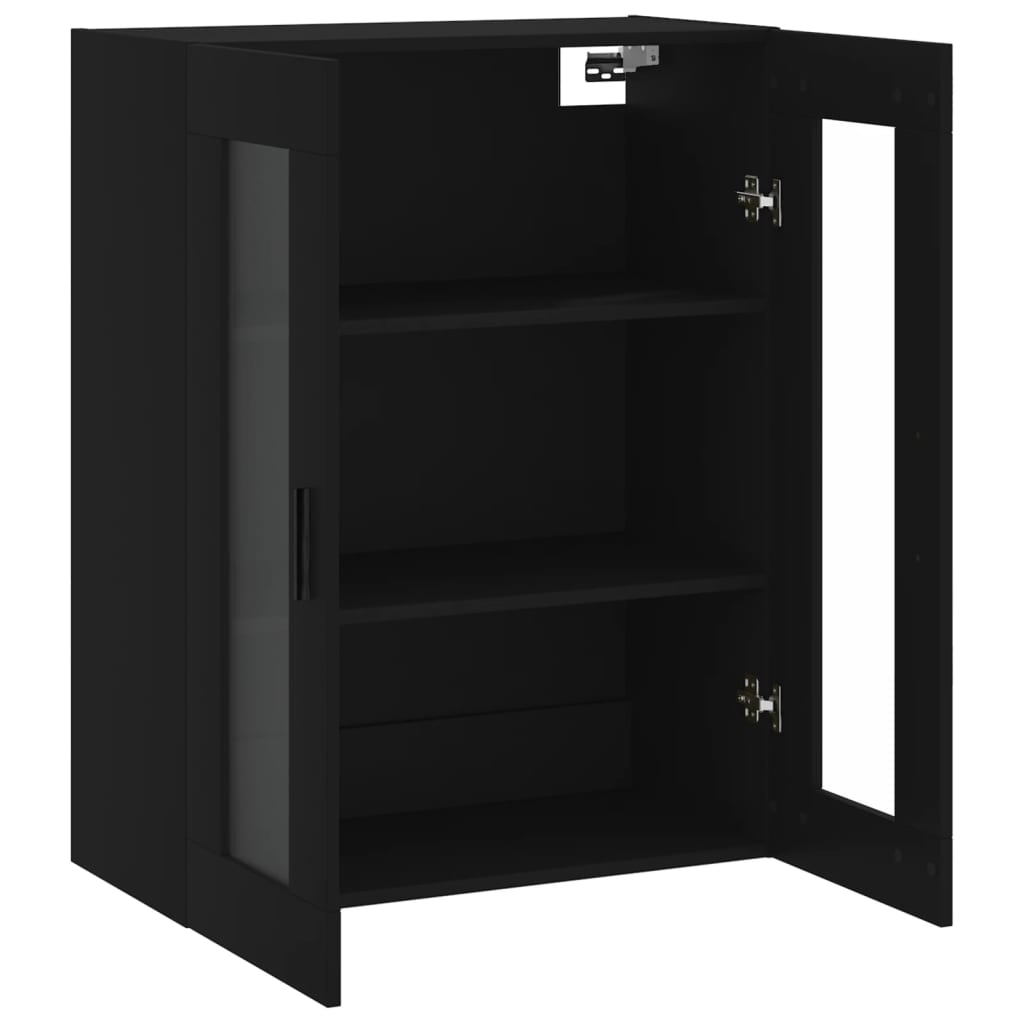 vidaXL Dulap cu montaj pe perete, negru, 69,5x34x90 cm vidaXL Dulap cu montaj pe perete, negru, 69,5x34x90 cm