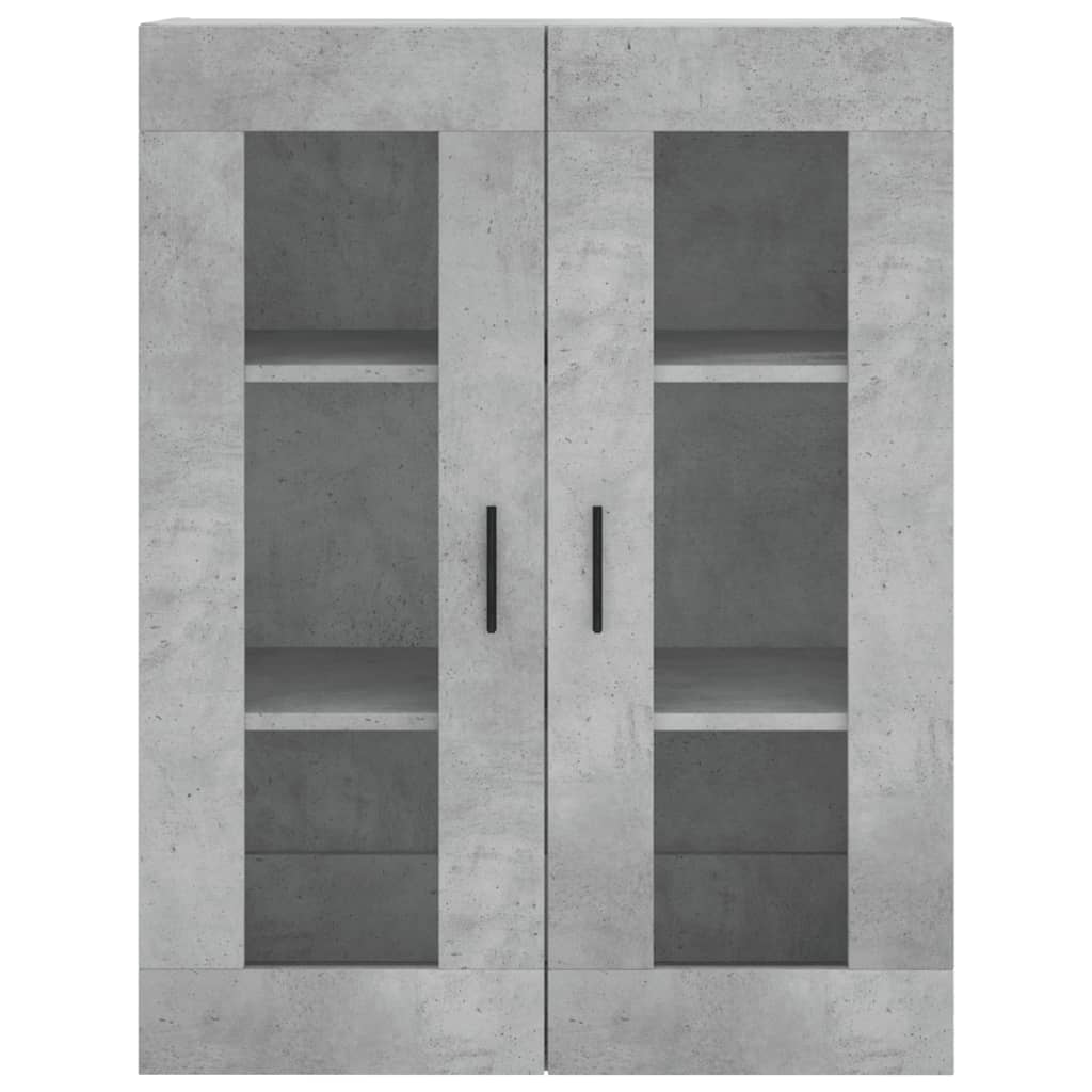 vidaXL Dulap cu montaj pe perete, gri beton, 69,5x34x90 cm