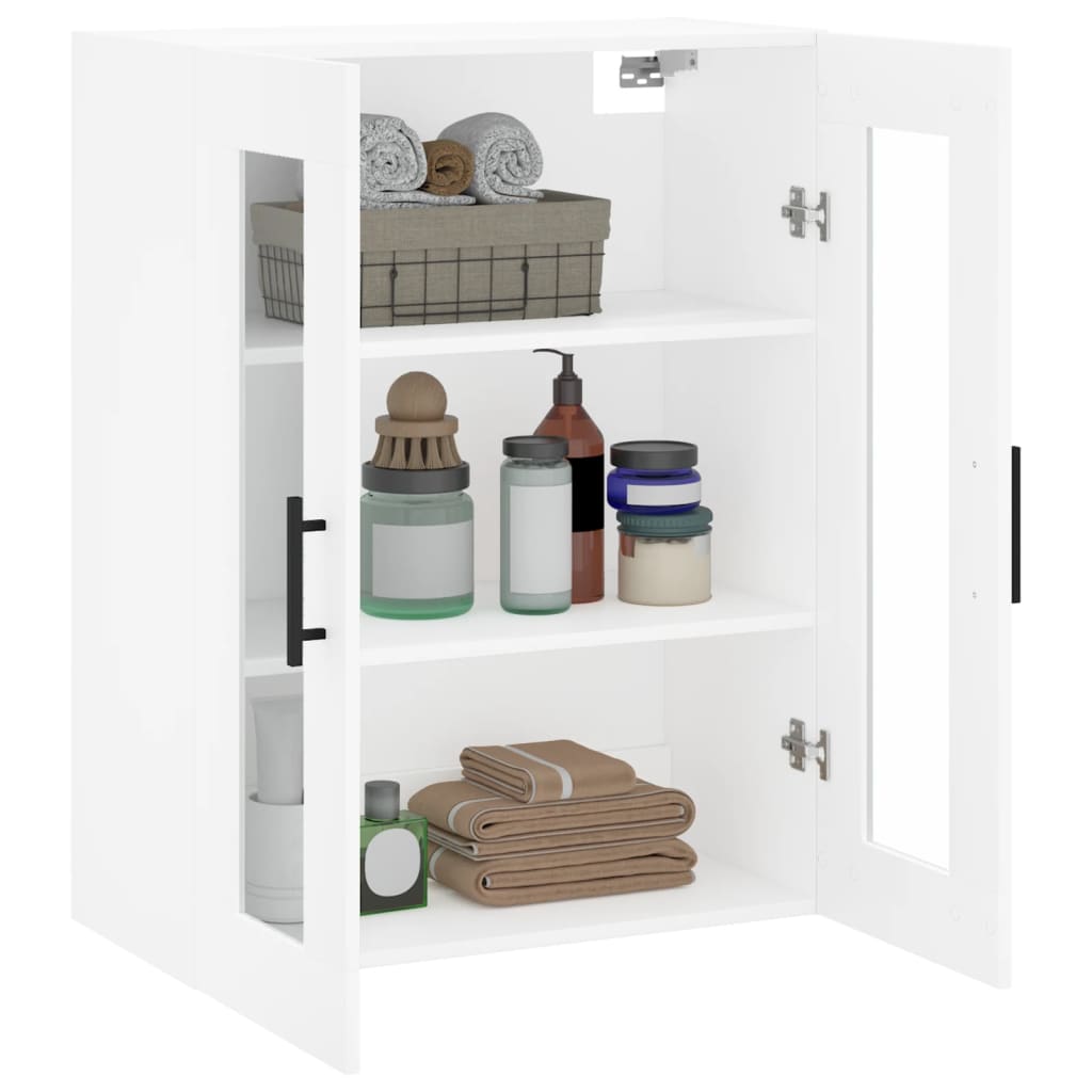 vidaXL Dulap cu montaj pe perete, alb, 69,5x34x90 cm