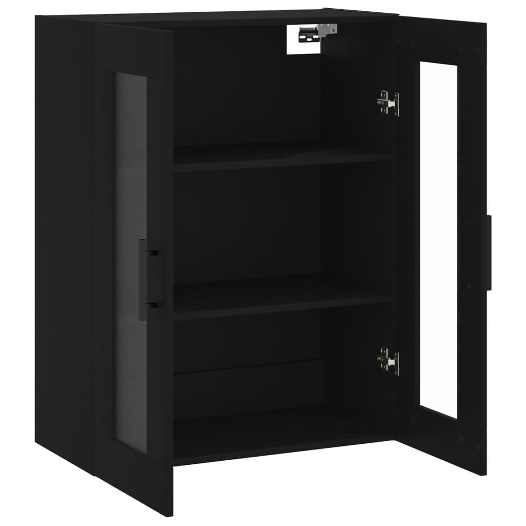 vidaXL Dulap cu montaj pe perete, negru, 69,5x34x90 cm vidaXL Dulap cu montaj pe perete, negru, 69,5x34x90 cm