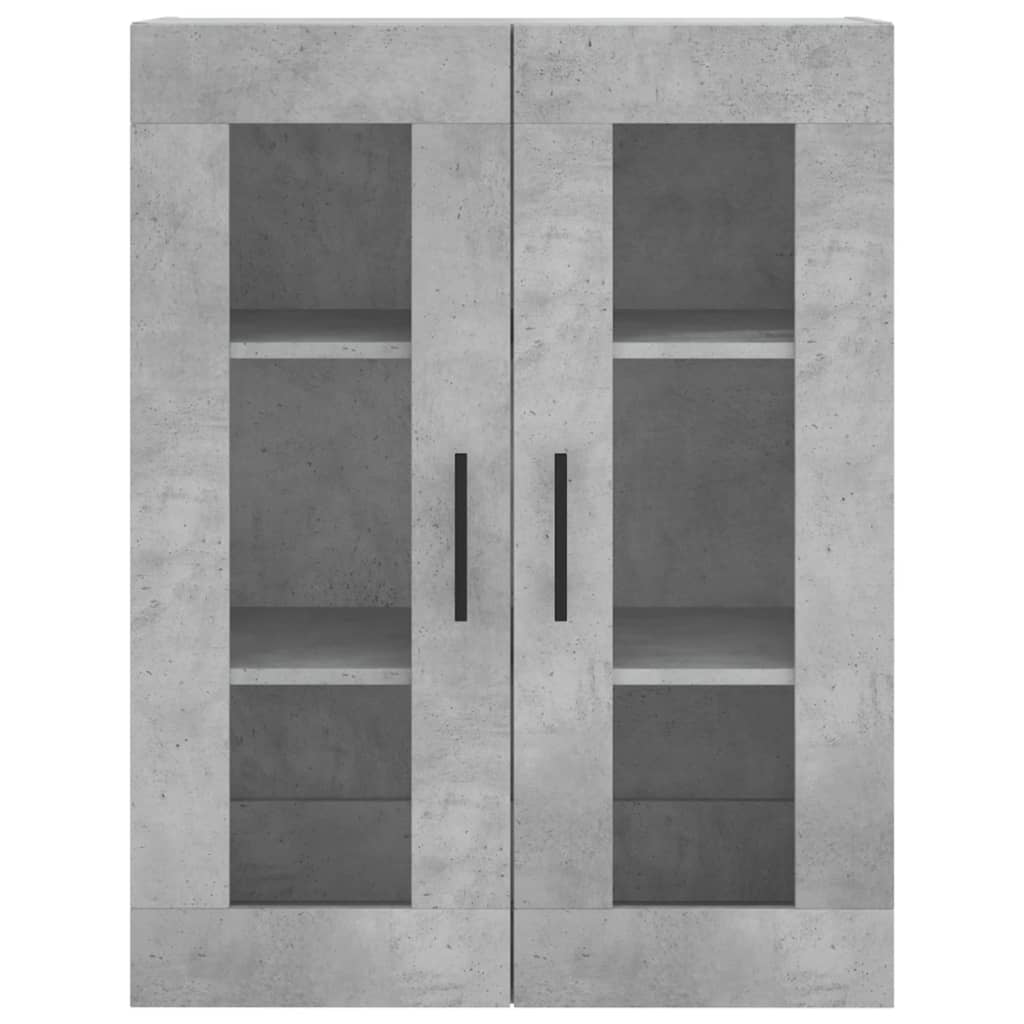 vidaXL Dulap cu montaj pe perete, gri beton, 69,5x34x90 cm vidaXL Dulap cu montaj pe perete, gri beton, 69,5x34x90 cm