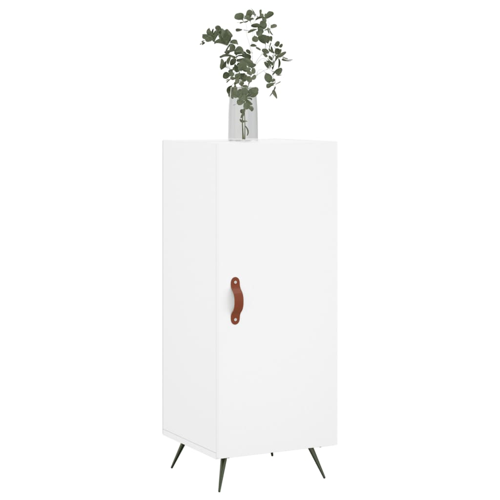 vidaXL Servantă, alb, 34,5x34x90 cm, lemn compozit vidaXL Servantă, alb, 34,5x34x90 cm, lemn compozit