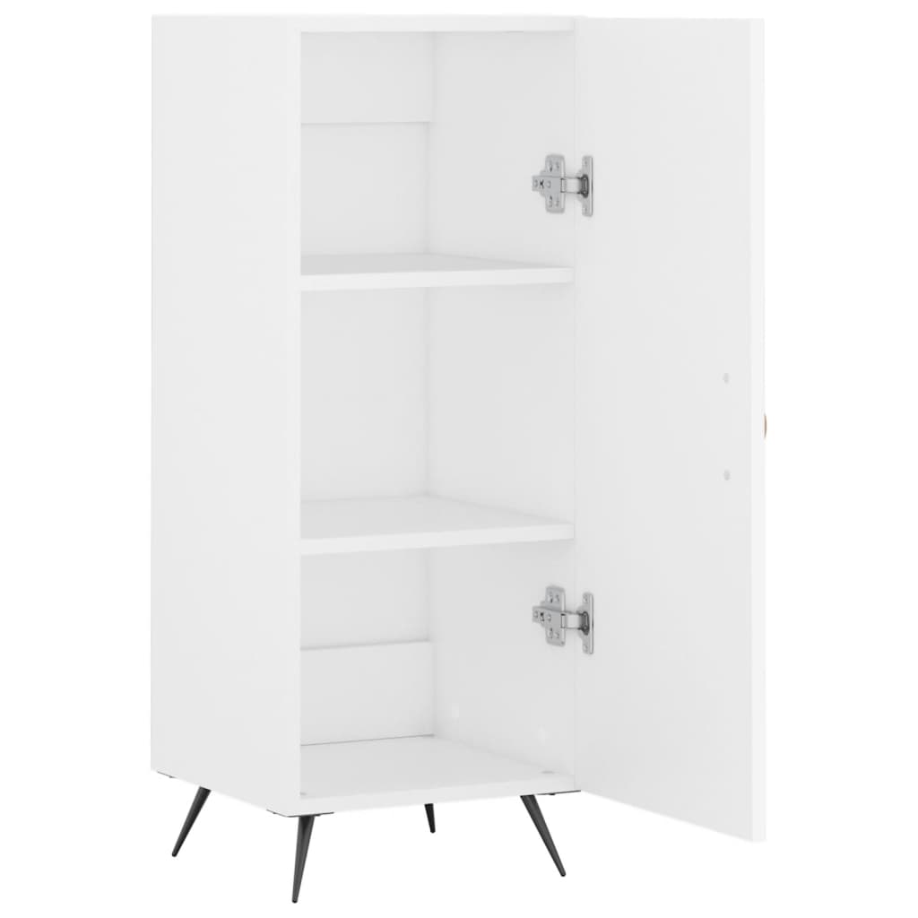 vidaXL Servantă, alb, 34,5x34x90 cm, lemn compozit vidaXL Servantă, alb, 34,5x34x90 cm, lemn compozit
