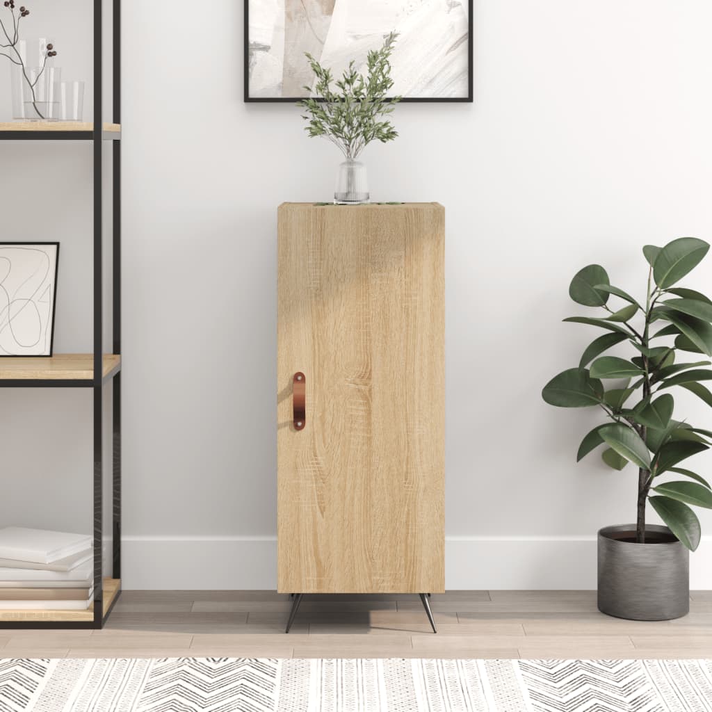 vidaXL Servantă, stejar sonoma, 34,5x34x90 cm, lemn compozit vidaXL Servantă, stejar sonoma, 34,5x34x90 cm, lemn compozit