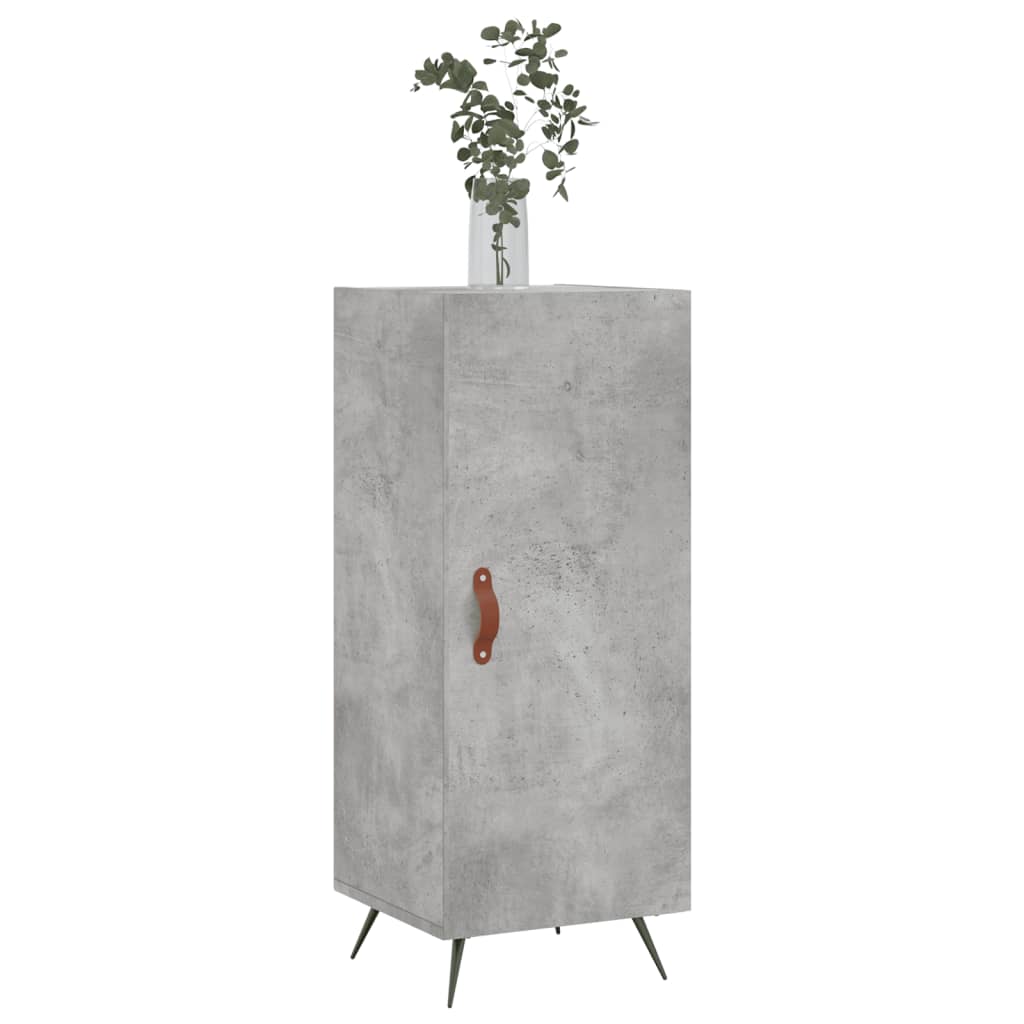 vidaXL Servantă, gri beton, 34,5x34x90 cm, lemn compozit vidaXL Servantă, gri beton, 34,5x34x90 cm, lemn compozit