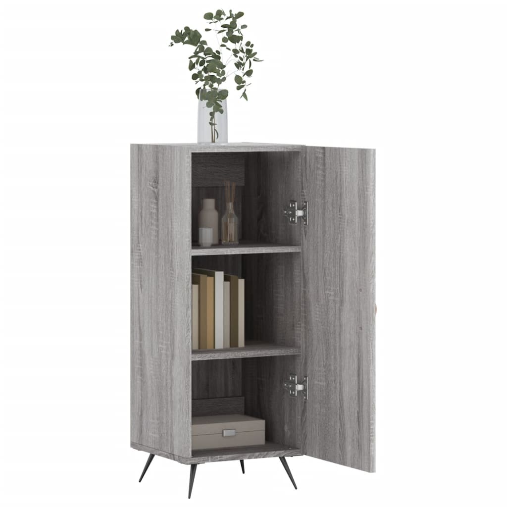 vidaXL Servantă, gri sonoma, 34,5x34x90 cm, lemn compozit vidaXL Servantă, gri sonoma, 34,5x34x90 cm, lemn compozit