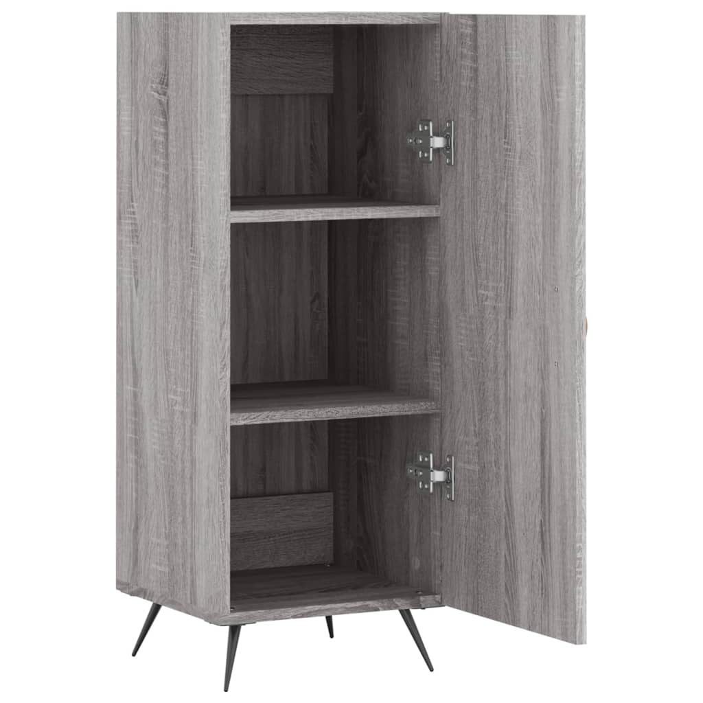 vidaXL Servantă, gri sonoma, 34,5x34x90 cm, lemn compozit vidaXL Servantă, gri sonoma, 34,5x34x90 cm, lemn compozit