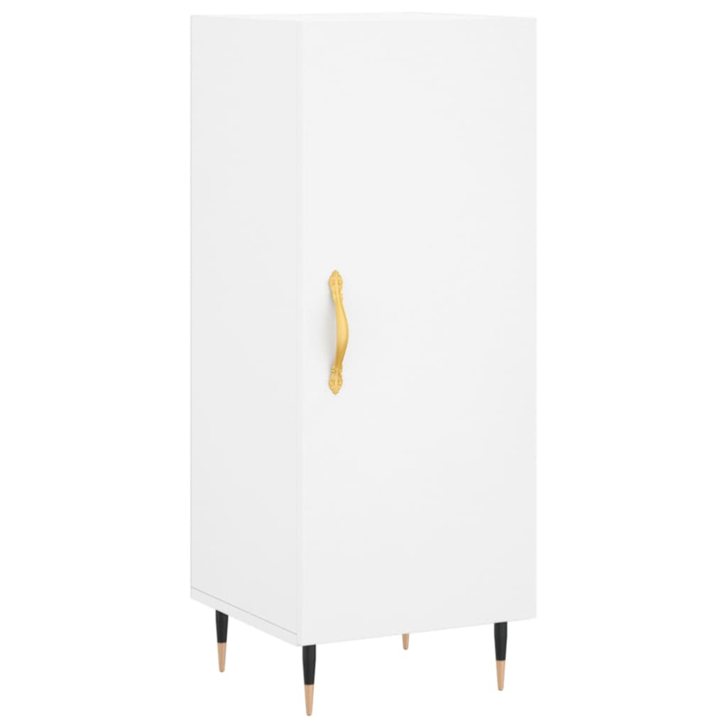 vidaXL Servantă, alb, 34,5x34x90 cm, lemn compozit vidaXL Servantă, alb, 34,5x34x90 cm, lemn compozit