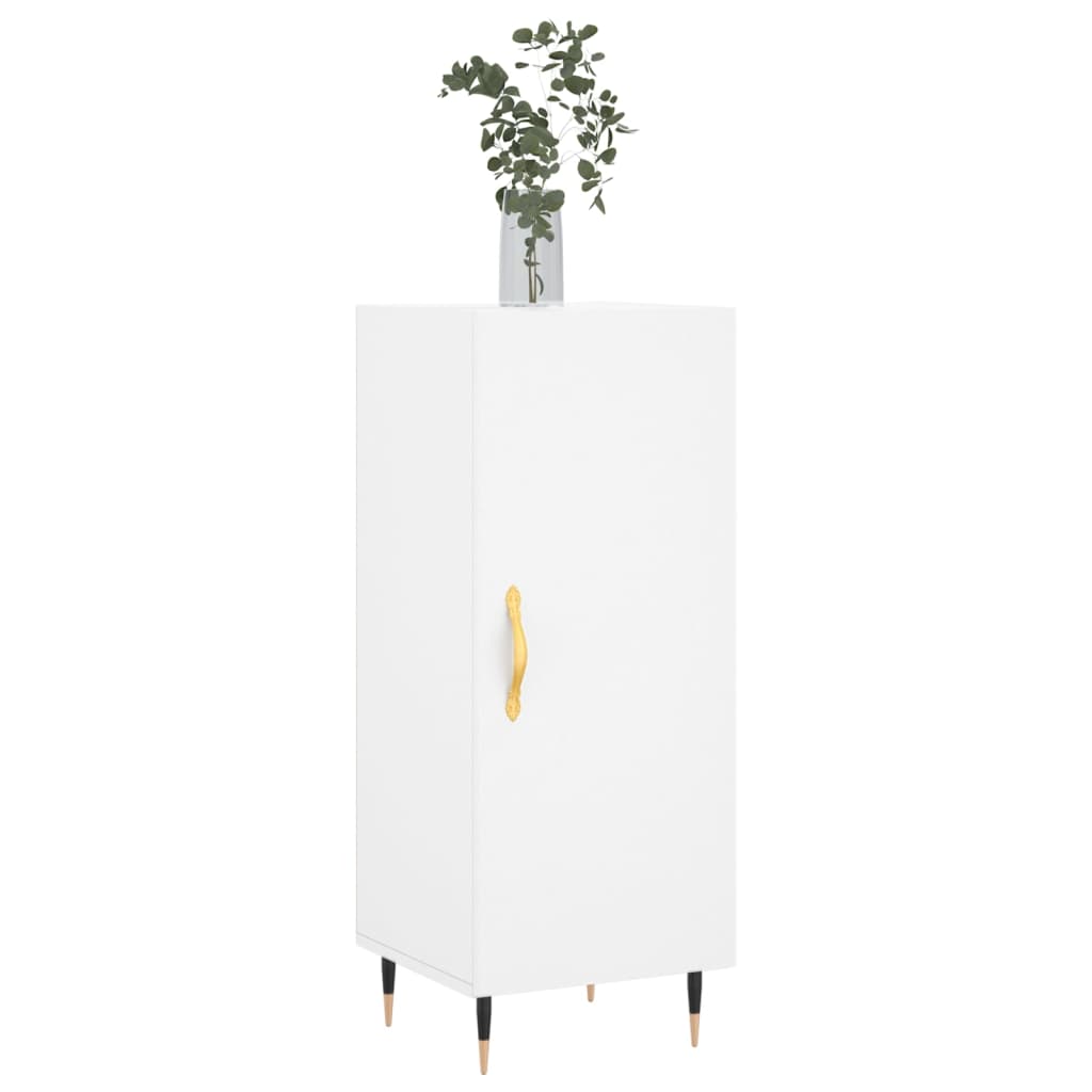 vidaXL Servantă, alb, 34,5x34x90 cm, lemn compozit vidaXL Servantă, alb, 34,5x34x90 cm, lemn compozit