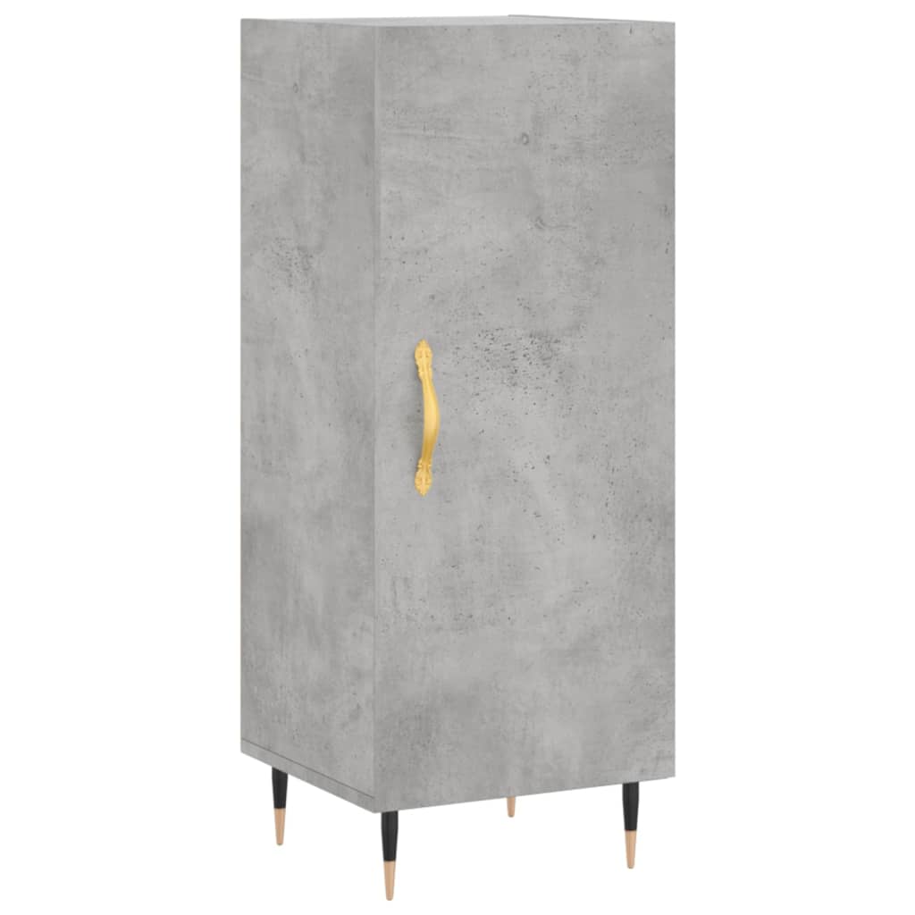 vidaXL Servantă, gri beton, 34,5x34x90 cm, lemn compozit vidaXL Servantă, gri beton, 34,5x34x90 cm, lemn compozit