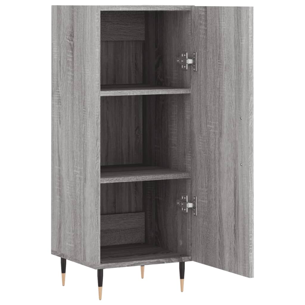 vidaXL Servantă, gri sonoma, 34,5x34x90 cm, lemn compozit vidaXL Servantă, gri sonoma, 34,5x34x90 cm, lemn compozit