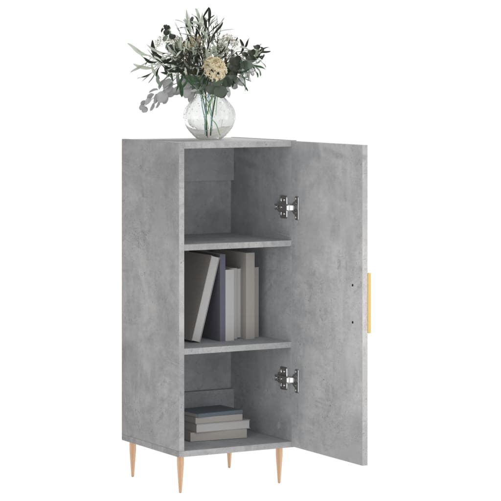 vidaXL Servantă, gri beton, 34,5x34x90 cm, lemn compozit vidaXL Servantă, gri beton, 34,5x34x90 cm, lemn compozit