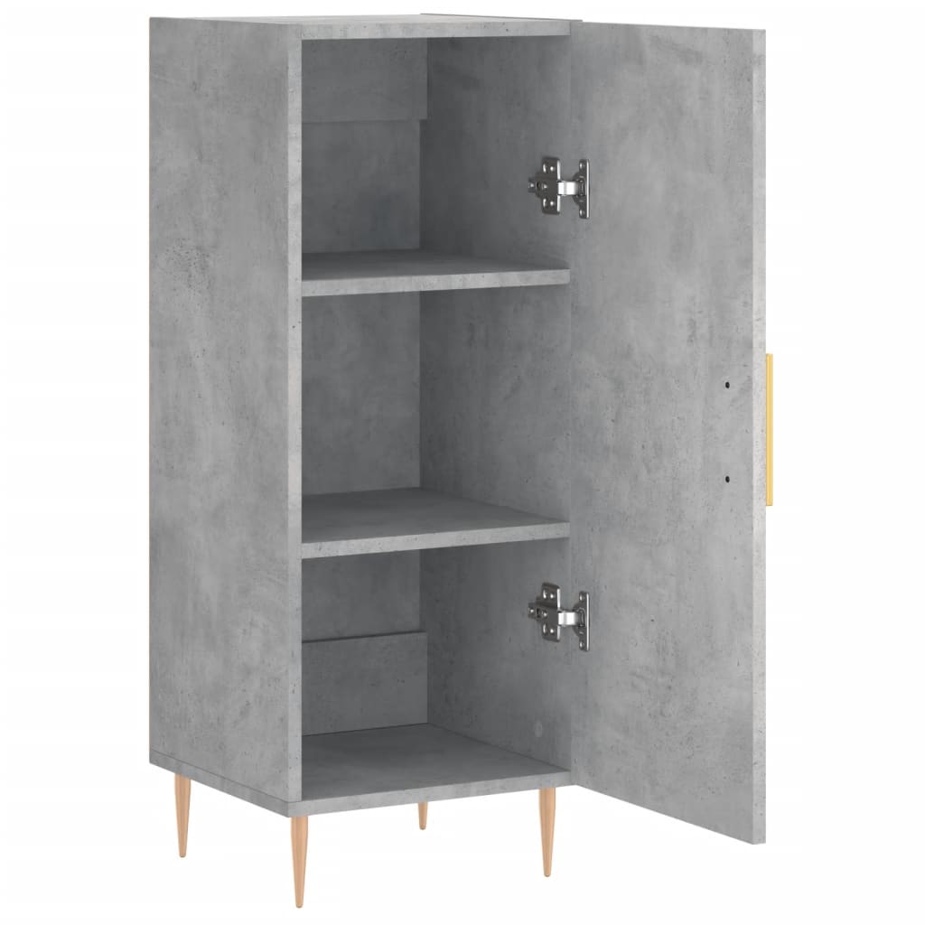vidaXL Servantă, gri beton, 34,5x34x90 cm, lemn compozit vidaXL Servantă, gri beton, 34,5x34x90 cm, lemn compozit