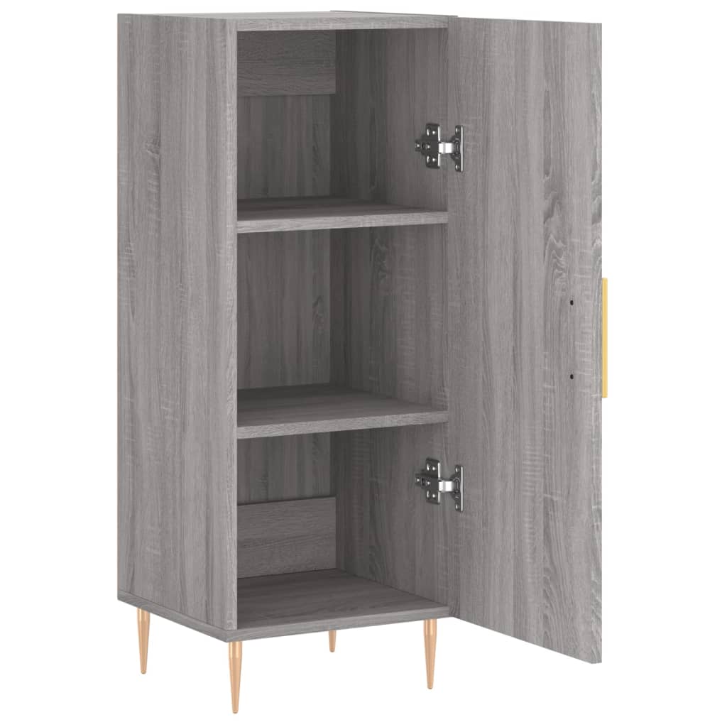 vidaXL Servantă, gri sonoma, 34,5x34x90 cm, lemn compozit vidaXL Servantă, gri sonoma, 34,5x34x90 cm, lemn compozit