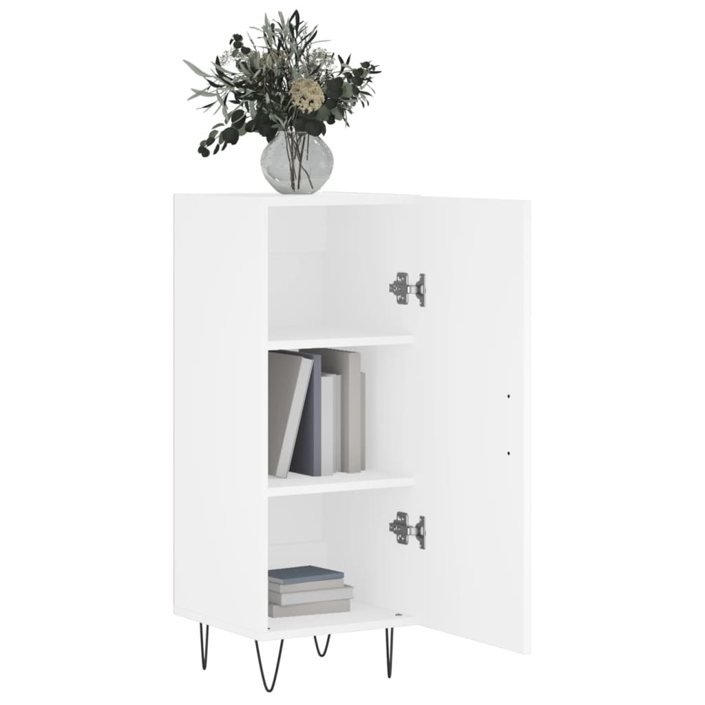 vidaXL Servantă, alb, 34,5x34x90 cm, lemn compozit vidaXL Servantă, alb, 34,5x34x90 cm, lemn compozit