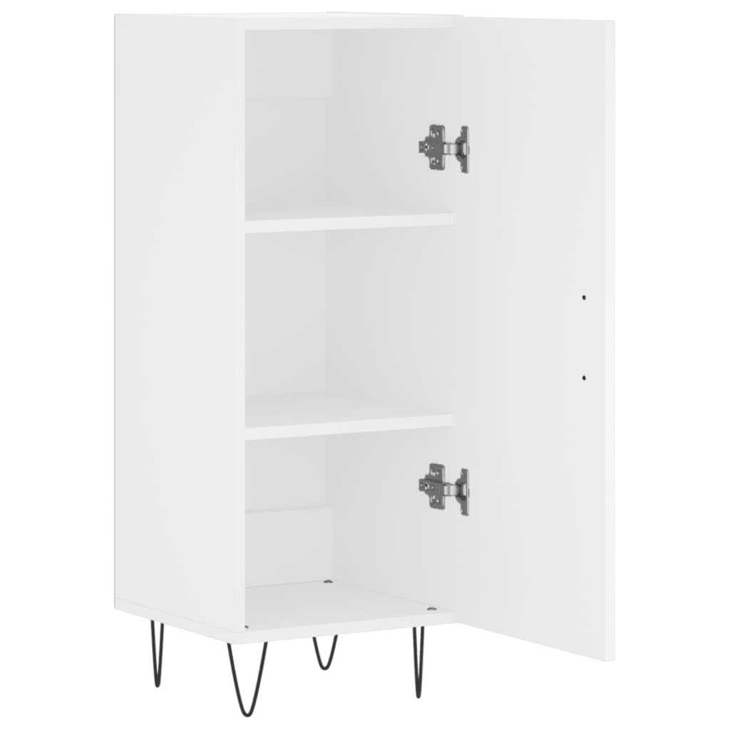 vidaXL Servantă, alb, 34,5x34x90 cm, lemn compozit vidaXL Servantă, alb, 34,5x34x90 cm, lemn compozit