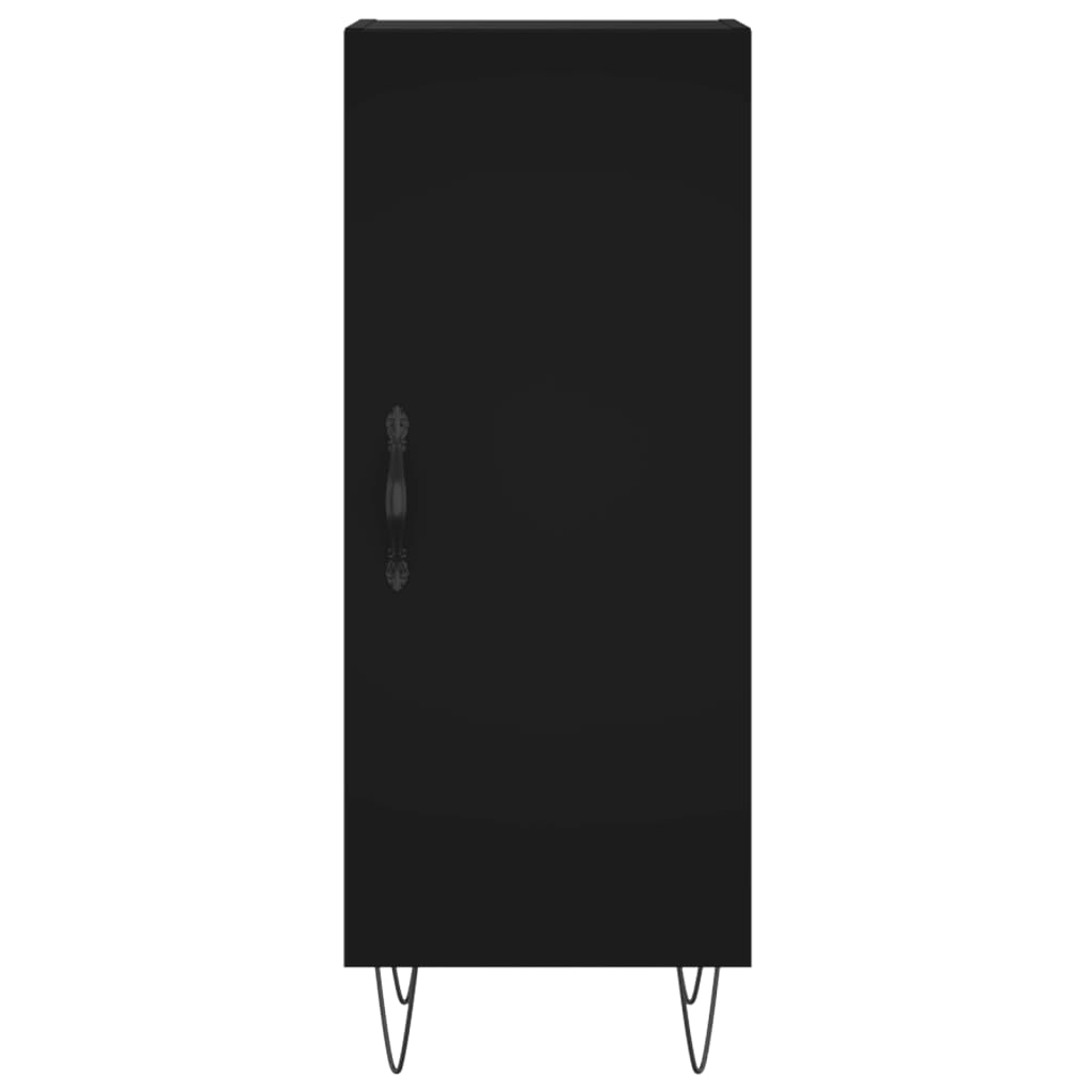 vidaXL Servantă, negru, 34,5x34x90 cm, lemn compozit vidaXL Servantă, negru, 34,5x34x90 cm, lemn compozit