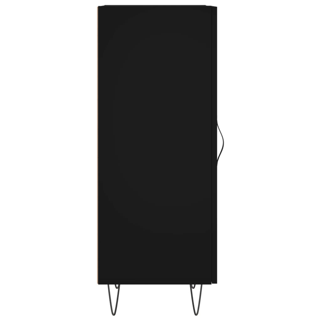 vidaXL Servantă, negru, 34,5x34x90 cm, lemn compozit vidaXL Servantă, negru, 34,5x34x90 cm, lemn compozit