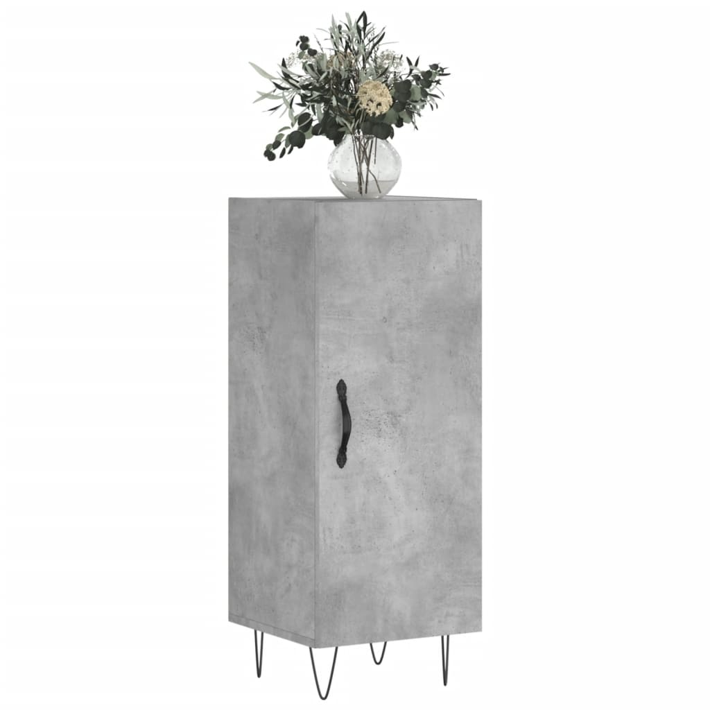 vidaXL Servantă, gri beton, 34,5x34x90 cm, lemn compozit vidaXL Servantă, gri beton, 34,5x34x90 cm, lemn compozit