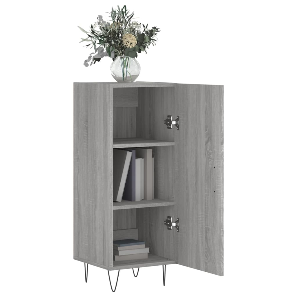 vidaXL Servantă, gri sonoma, 34,5x34x90 cm, lemn compozit vidaXL Servantă, gri sonoma, 34,5x34x90 cm, lemn compozit
