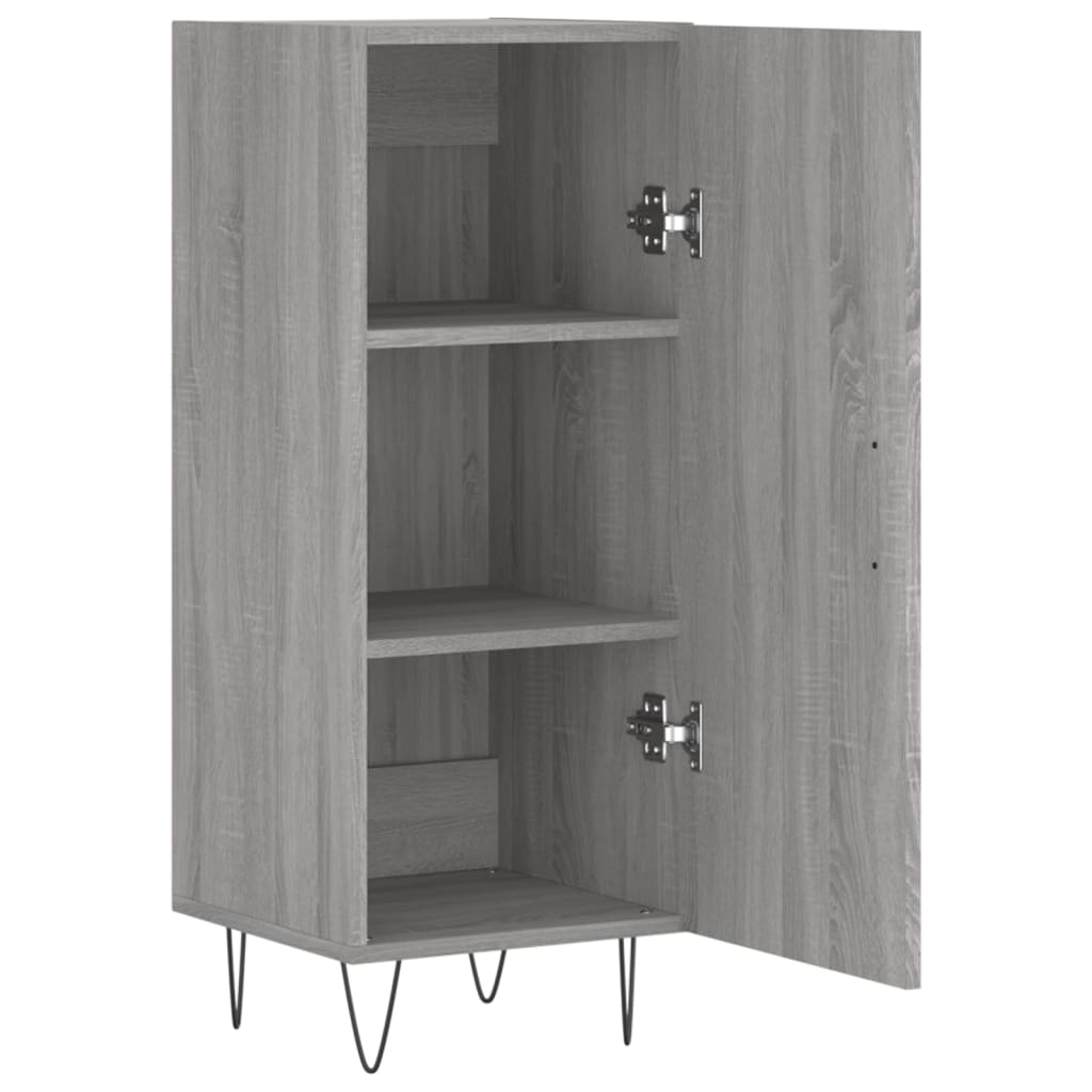 vidaXL Servantă, gri sonoma, 34,5x34x90 cm, lemn compozit vidaXL Servantă, gri sonoma, 34,5x34x90 cm, lemn compozit