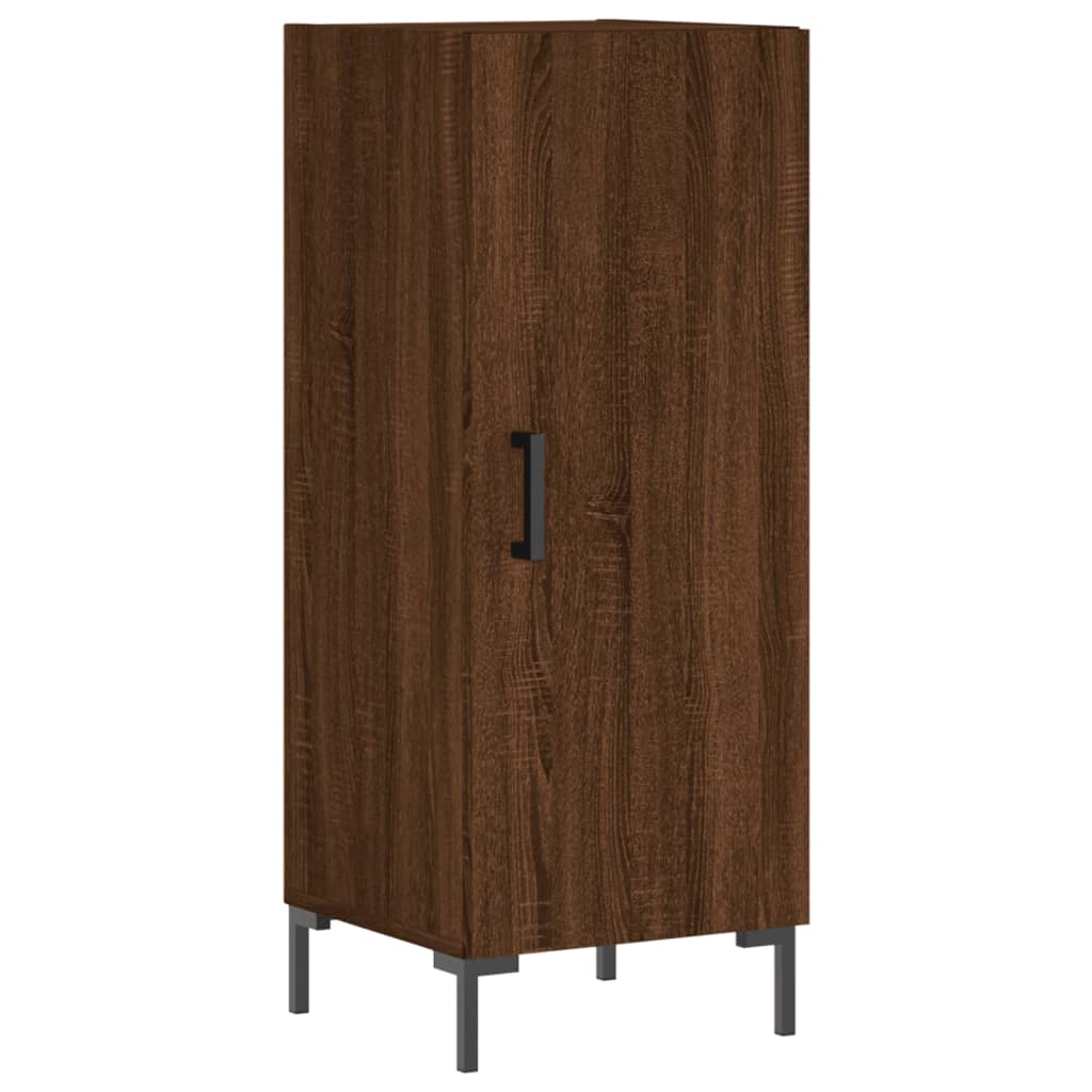 vidaXL Servantă, stejar maro, 34,5x34x90 cm, lemn compozit
