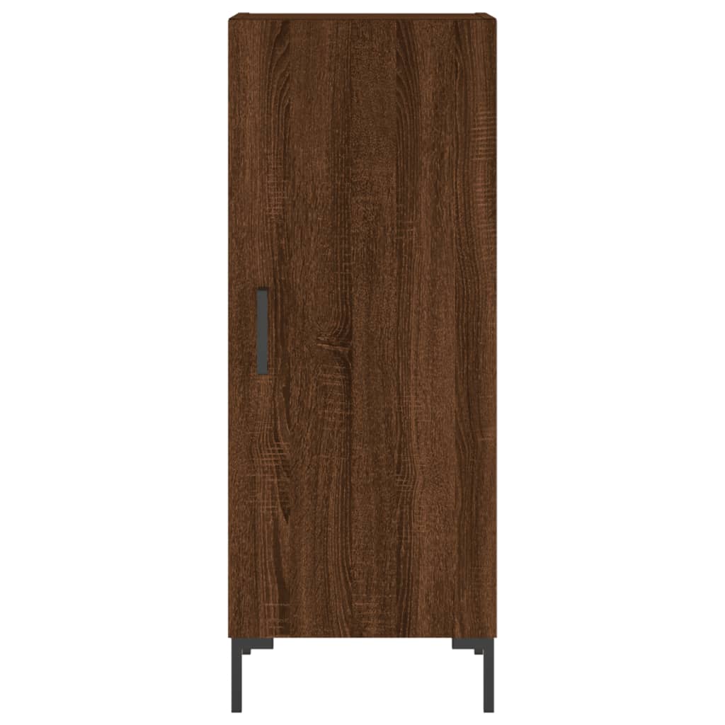 vidaXL Servantă, stejar maro, 34,5x34x90 cm, lemn compozit