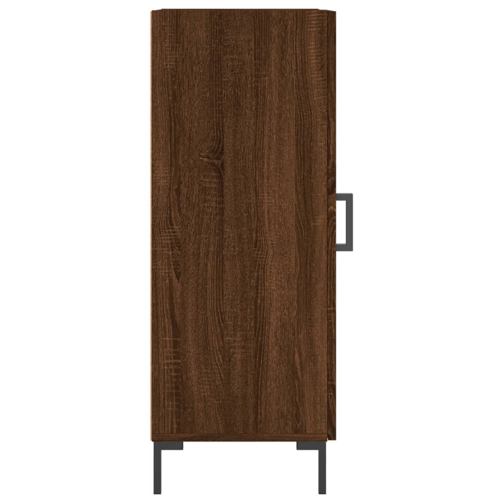 vidaXL Servantă, stejar maro, 34,5x34x90 cm, lemn compozit