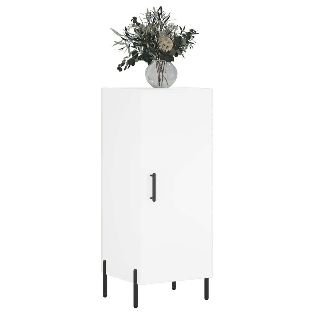 vidaXL Servantă, alb, 34,5x34x90 cm, lemn compozit vidaXL Servantă, alb, 34,5x34x90 cm, lemn compozit