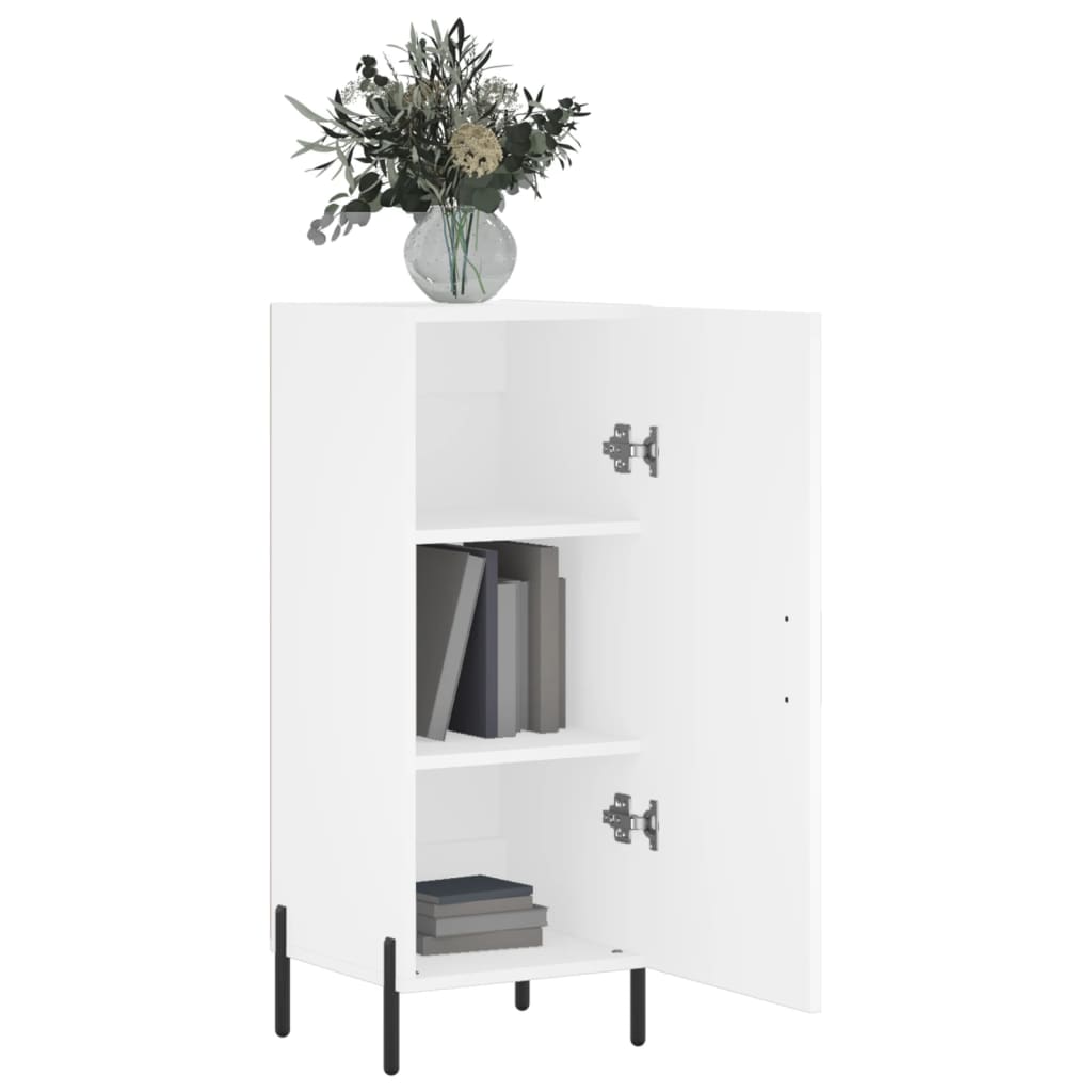 vidaXL Servantă, alb, 34,5x34x90 cm, lemn compozit vidaXL Servantă, alb, 34,5x34x90 cm, lemn compozit