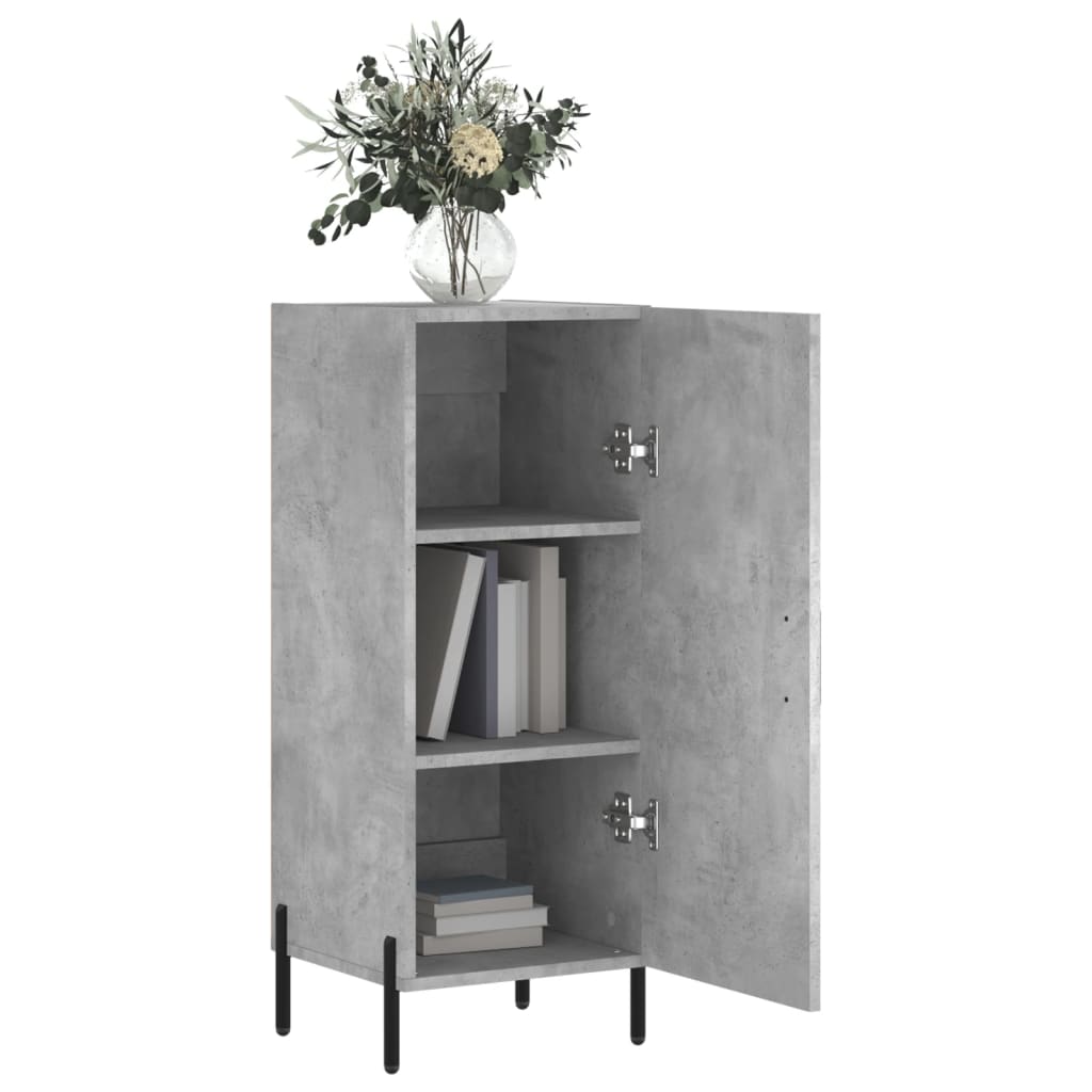 vidaXL Servantă, gri beton, 34,5x34x90 cm, lemn compozit vidaXL Servantă, gri beton, 34,5x34x90 cm, lemn compozit