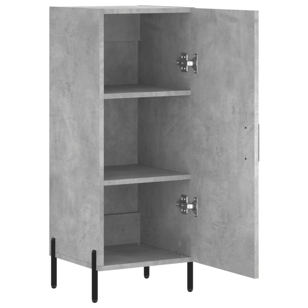 vidaXL Servantă, gri beton, 34,5x34x90 cm, lemn compozit vidaXL Servantă, gri beton, 34,5x34x90 cm, lemn compozit