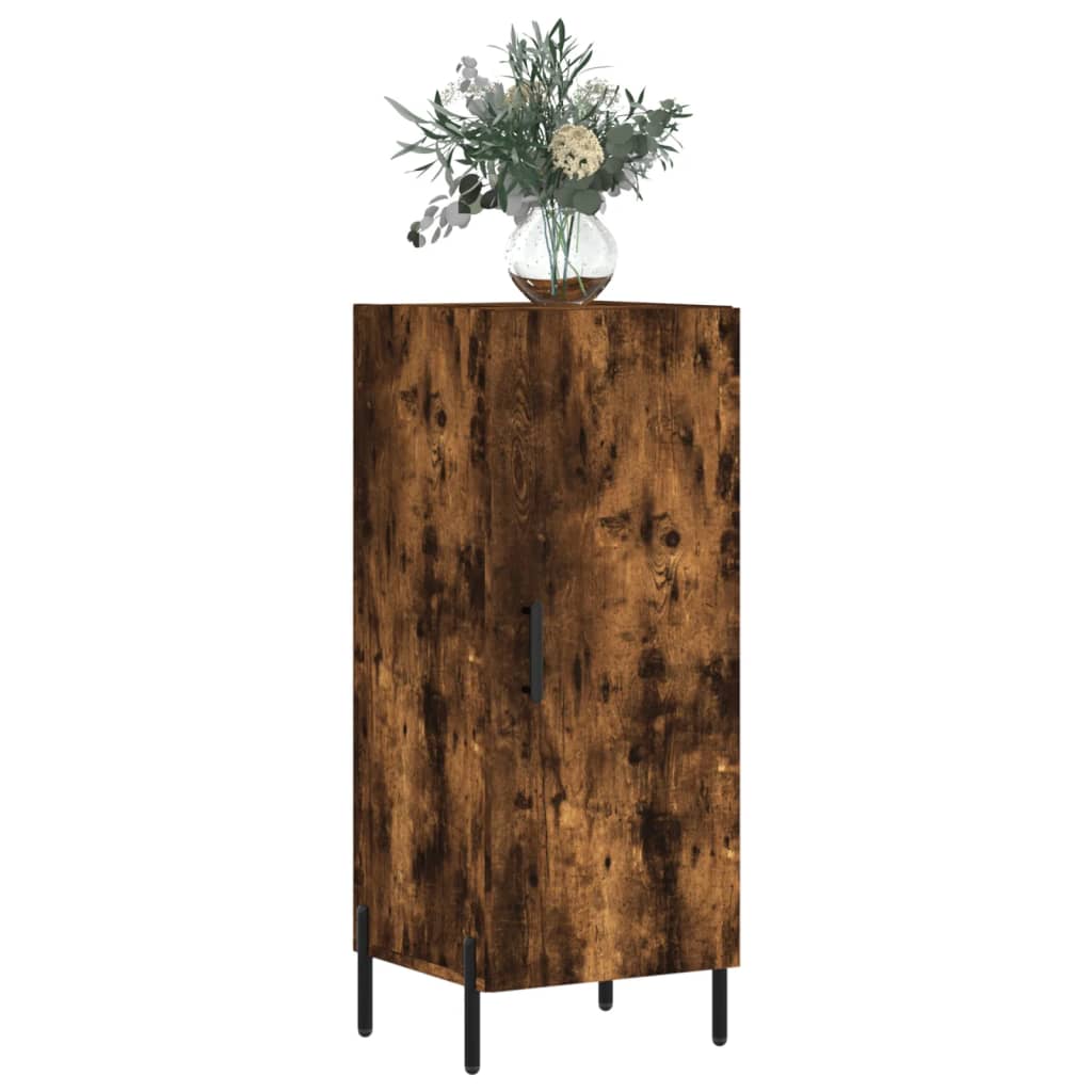 vidaXL Servantă, stejar fumuriu, 34,5x34x90 cm, lemn compozit vidaXL Servantă, stejar fumuriu, 34,5x34x90 cm, lemn compozit