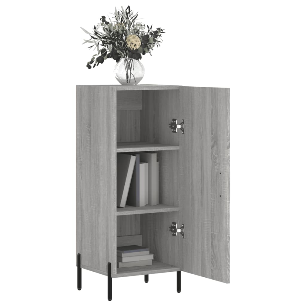 vidaXL Servantă, gri sonoma, 34,5x34x90 cm, lemn compozit vidaXL Servantă, gri sonoma, 34,5x34x90 cm, lemn compozit