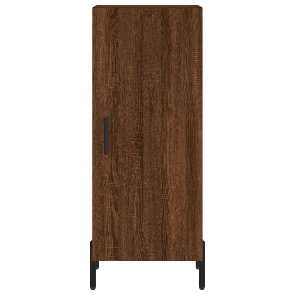vidaXL Servantă, stejar maro, 34,5x34x90 cm, lemn compozit