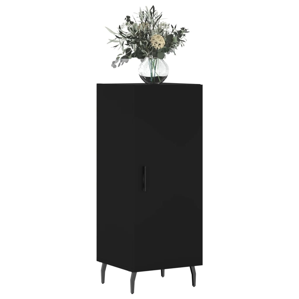 vidaXL Servantă, negru, 34,5x34x90 cm, lemn compozit vidaXL Servantă, negru, 34,5x34x90 cm, lemn compozit