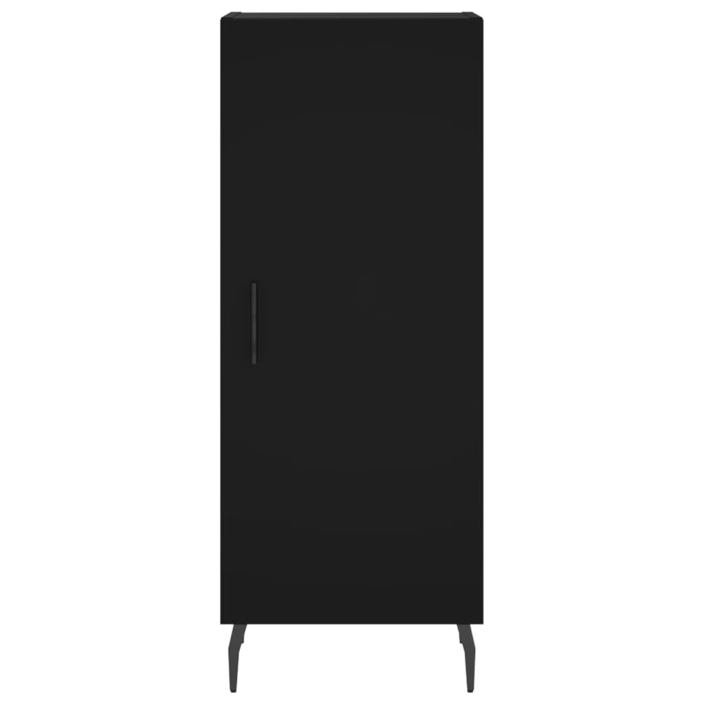 vidaXL Servantă, negru, 34,5x34x90 cm, lemn compozit vidaXL Servantă, negru, 34,5x34x90 cm, lemn compozit