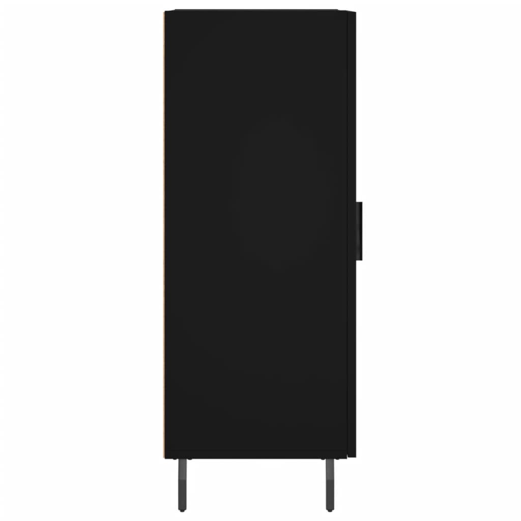 vidaXL Servantă, negru, 34,5x34x90 cm, lemn compozit vidaXL Servantă, negru, 34,5x34x90 cm, lemn compozit