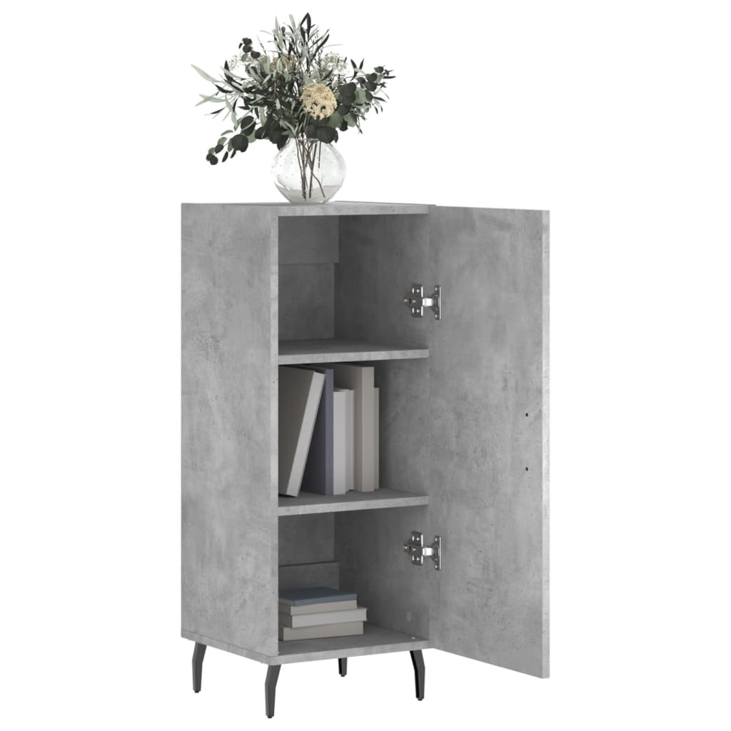 vidaXL Servantă, gri beton, 34,5x34x90 cm, lemn compozit vidaXL Servantă, gri beton, 34,5x34x90 cm, lemn compozit