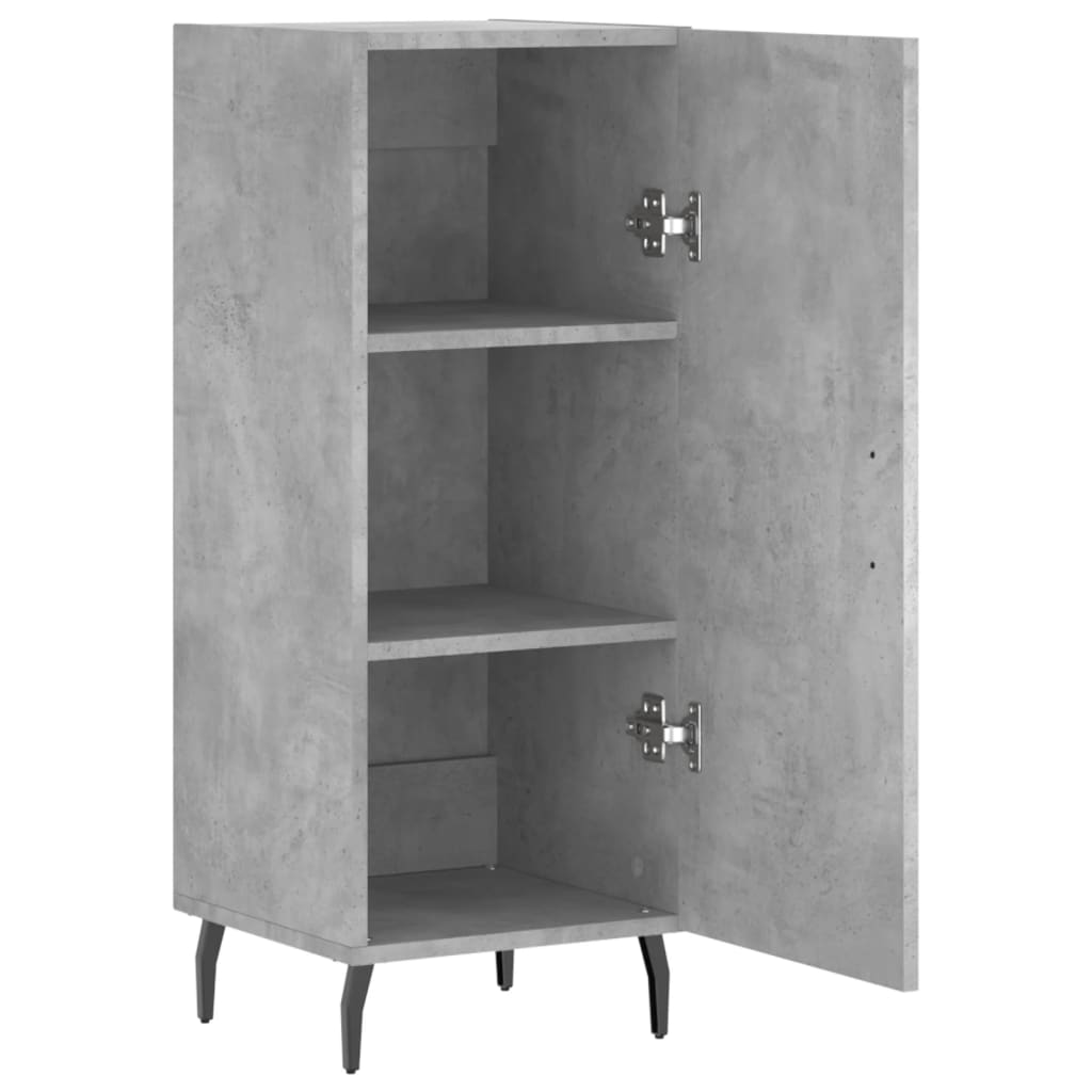 vidaXL Servantă, gri beton, 34,5x34x90 cm, lemn compozit vidaXL Servantă, gri beton, 34,5x34x90 cm, lemn compozit