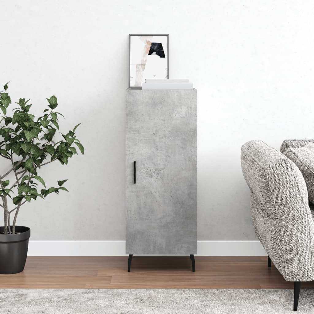 vidaXL Servantă, gri beton, 34,5x34x90 cm, lemn compozit vidaXL Servantă, gri beton, 34,5x34x90 cm, lemn compozit