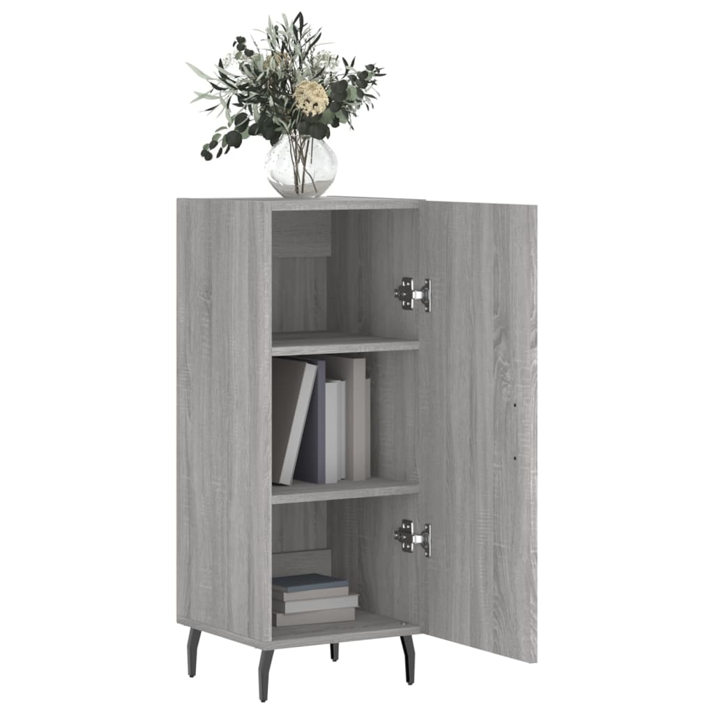 vidaXL Servantă, gri sonoma, 34,5x34x90 cm, lemn compozit vidaXL Servantă, gri sonoma, 34,5x34x90 cm, lemn compozit